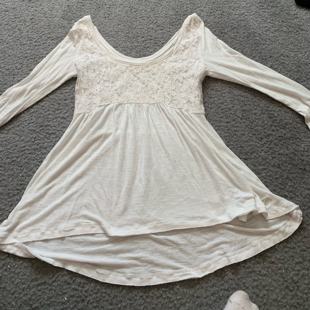 White 3/4 sleeve